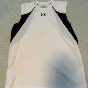 Under armour small heat gear sleeveless white